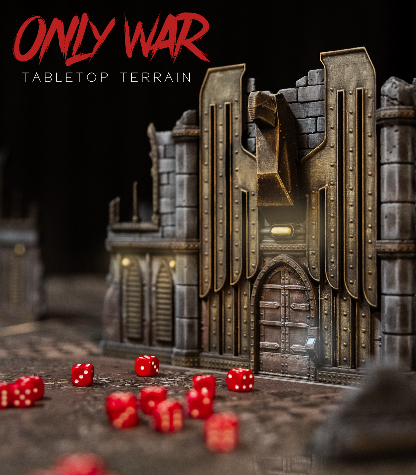 Warhammer 40k Terrain – Chapter Approved Sci-Fi Gothic Set with Free Footprints