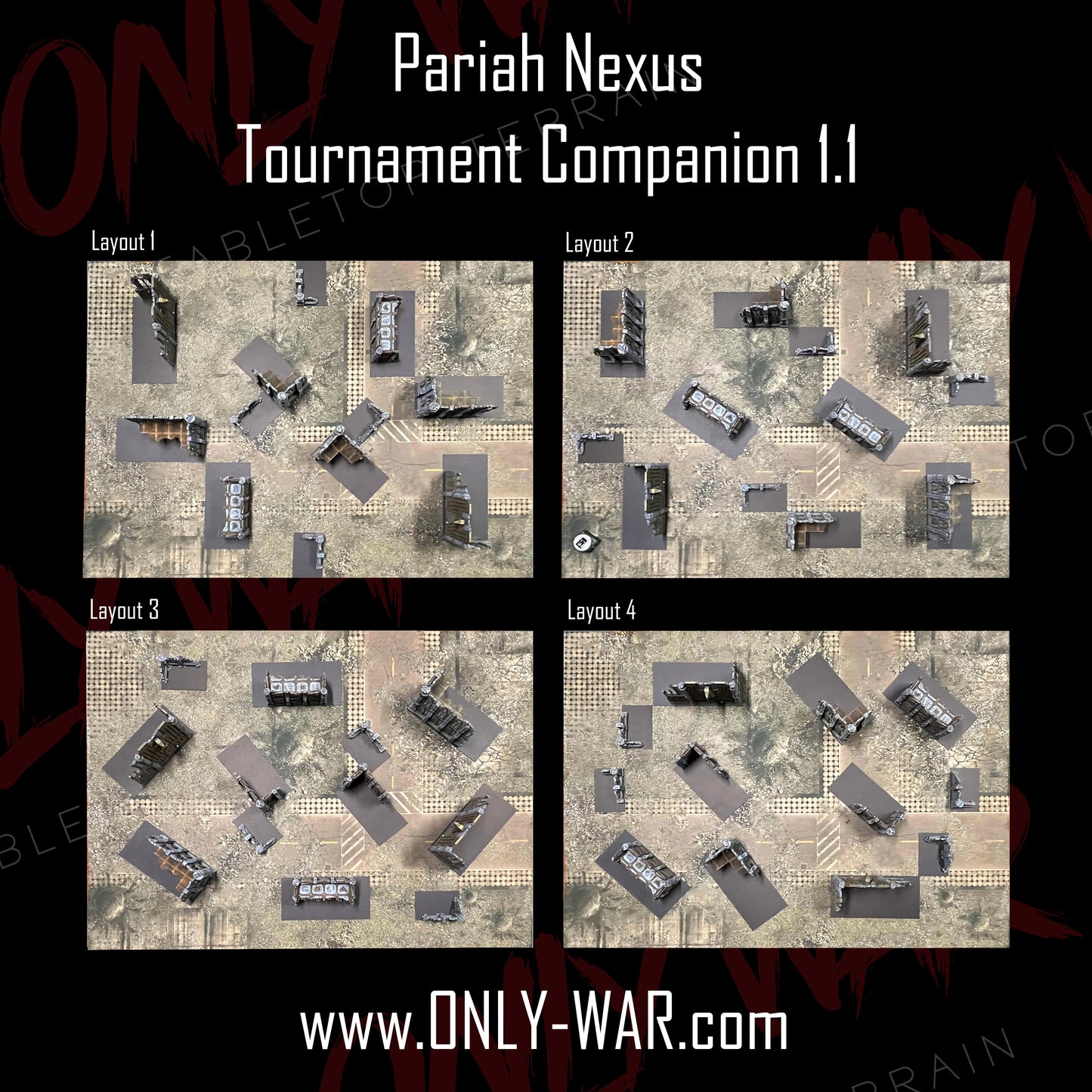 Warhammer 40k Terrain – Pariah Nexus 1.1 Sci-Fi Gothic Set with Free Shipping and Free Footprints